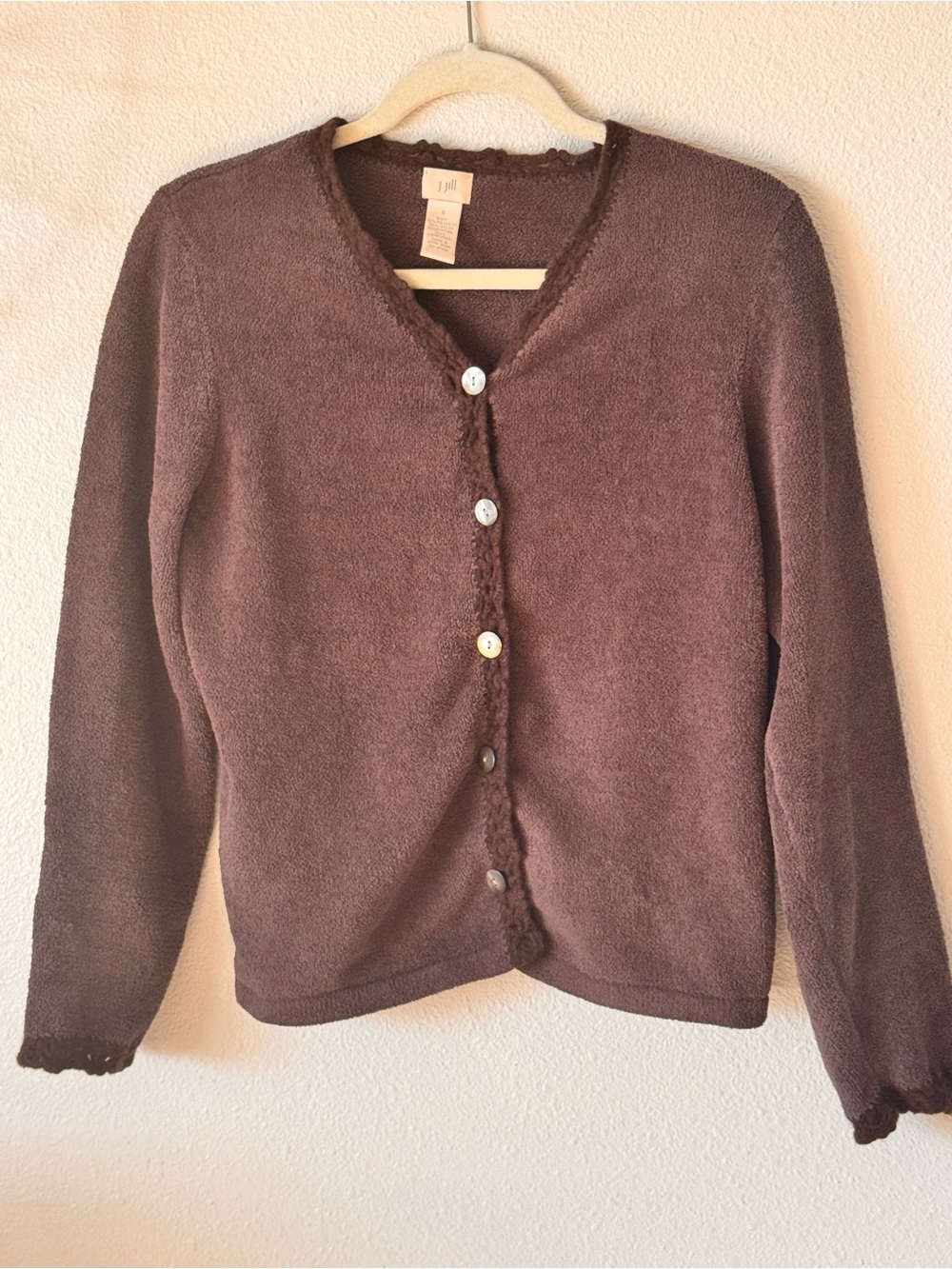 J Jill 100% Lambs Wool Cardigan. Size S